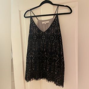 Lace cami top loft size large